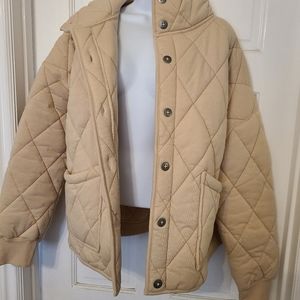 NWOT Wild Fable Button-Front Quilted Jacket
